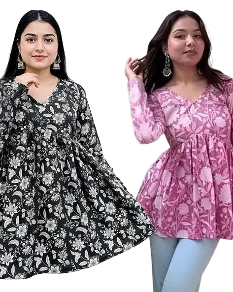 Pack Of 2 Floral Kurta