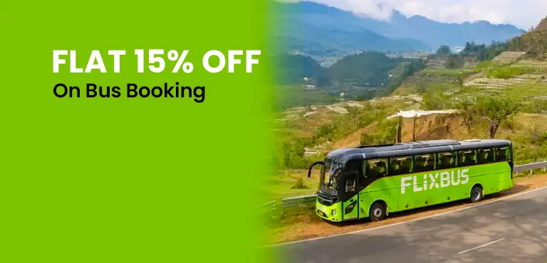 Exclusive Offer - Flat 15% Off On Rs.500 On Bus Bookings