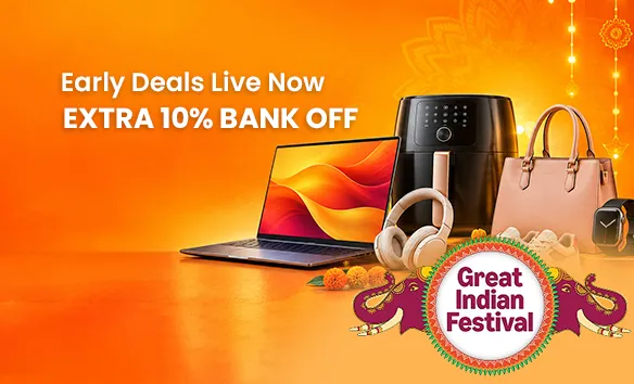 Great Indian Festival (Early Deals Are Live Now) - Up To 80% + Extra 10% SBI OFF