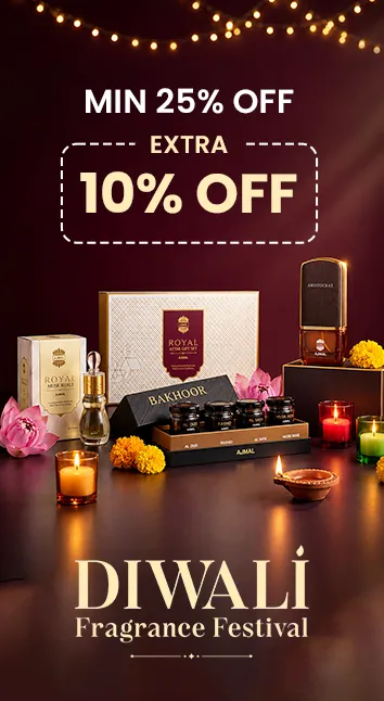 Diwali Fragrance Festival - Min 25% + Extra 10% Off + 5% Prepaid Off