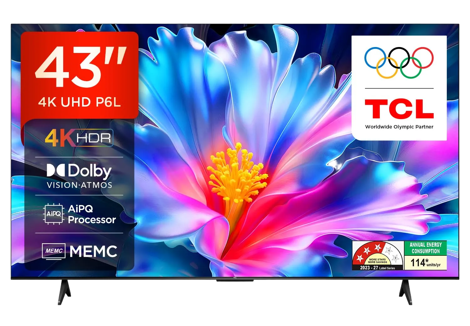 TCL 43 inches 4K Ultra HD Smart LED Google TV