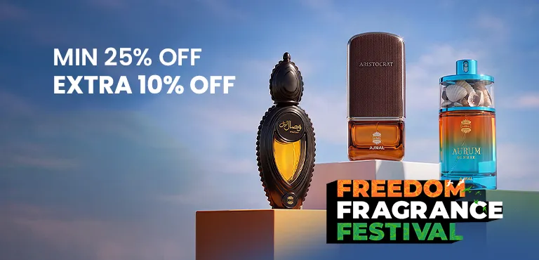 Freedom Fragrance Festivals - Min 25% + Extra 10% Off + 5% Prepaid Off + Freebies