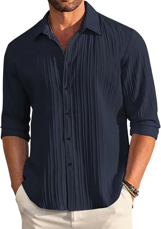 DEELMO Men's Casual Shirts