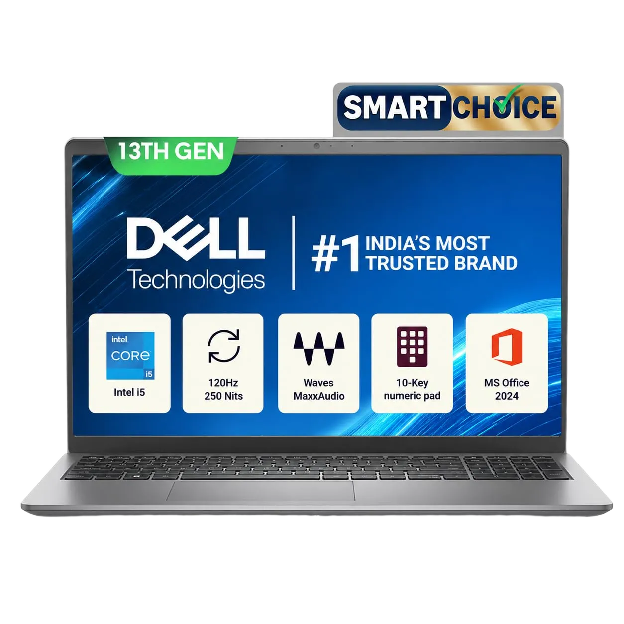 Dell 15 Smartchoice Laptop, Intel 13 Gen