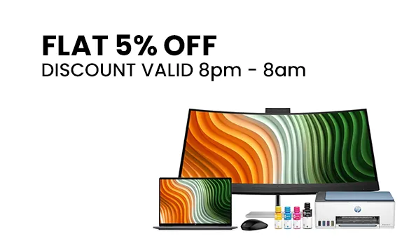 Flat 5% OFF For Tonight + Extra Rs.15,000 Cashback