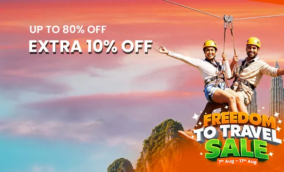 Freedom To Travel Sale - Up To 60% + Extra 10% Off On Rs.9000