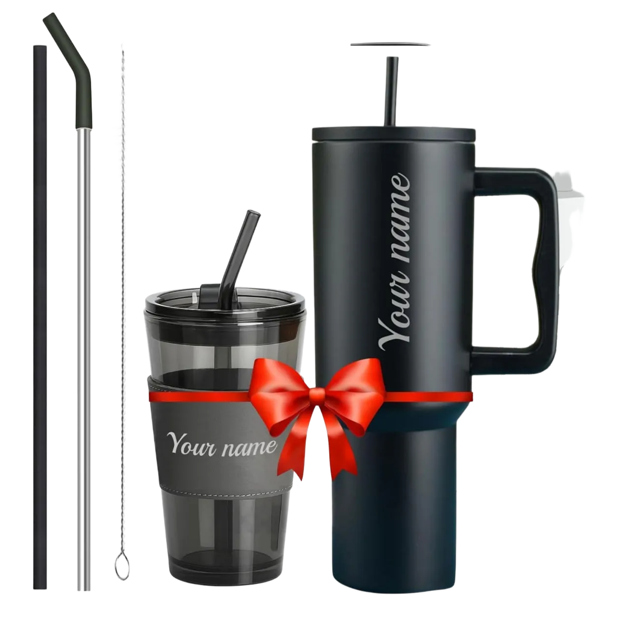 KRIVAZ Customised Tumbler with Lid & Straw