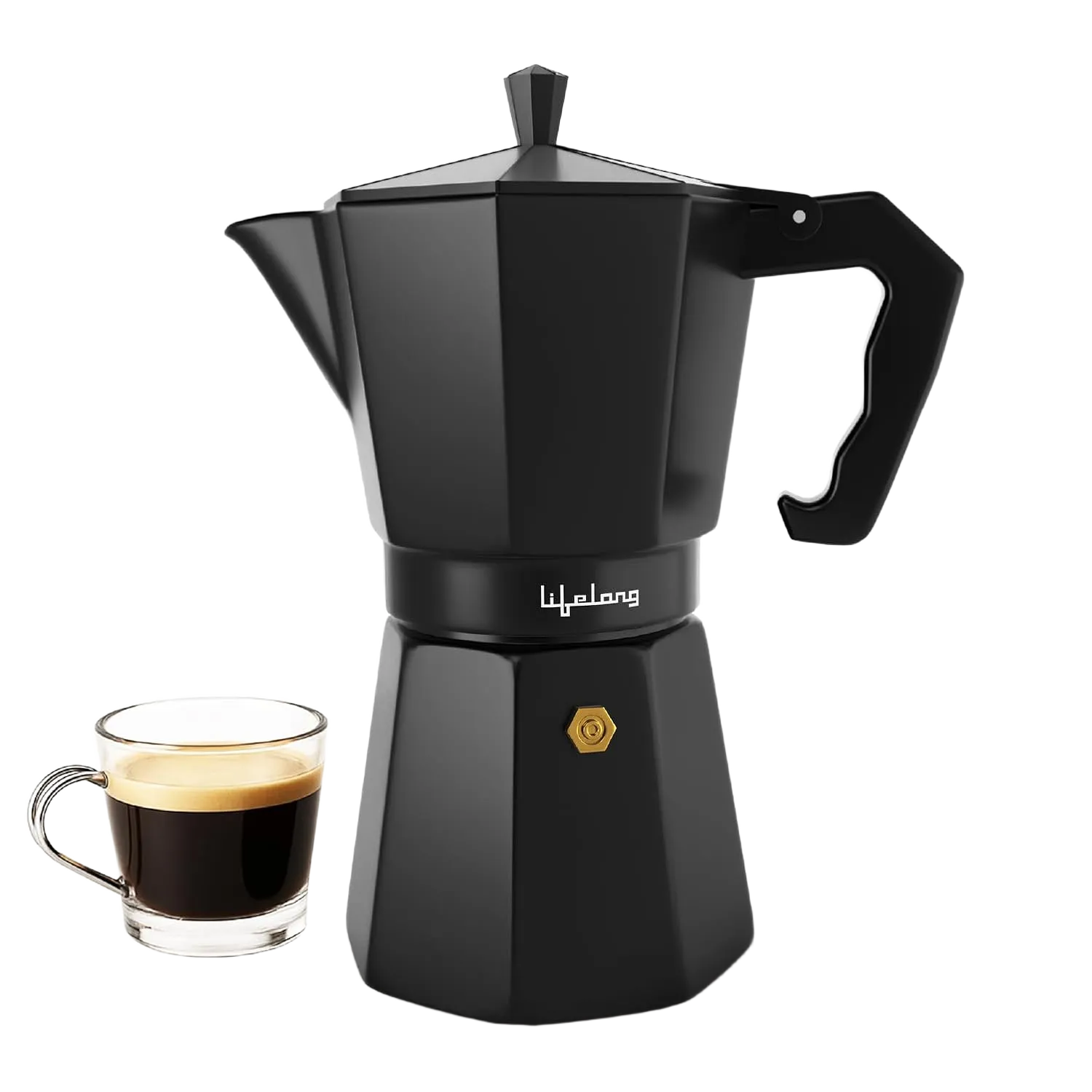 Lifelong Moka Pot Coffee Maker (300 ml)
