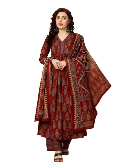 Oumad Printed Kurta Set