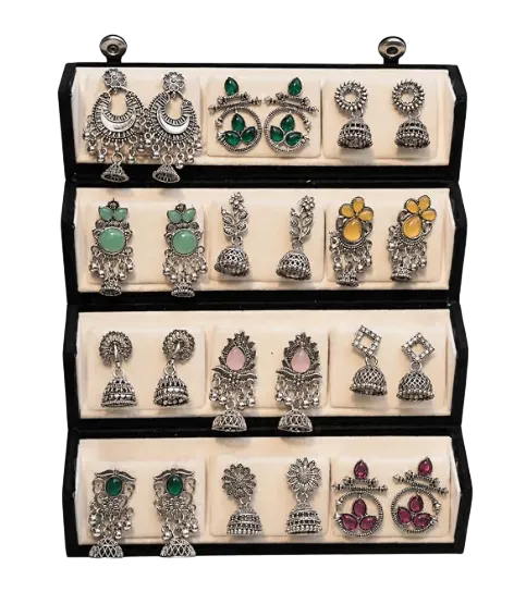 Oxidised Earrings Combo Set