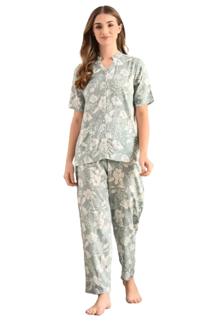 Women Shirt & Pyjama Set
