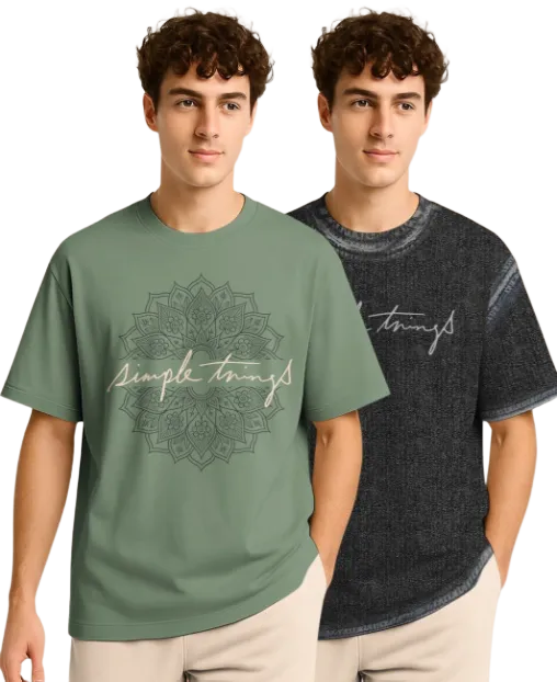 BULLMER Pack Of 2 Graphic T-shirts