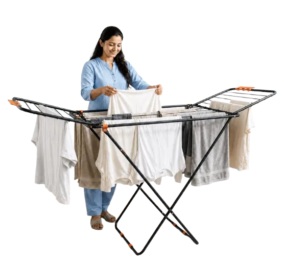 BonKaso Foldable Cloth Drying Stand
