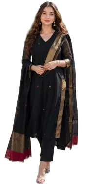 Women Floral Woven Kurta Set