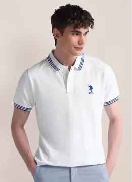 Men Slim Fit Cotton Polo T-Shirt