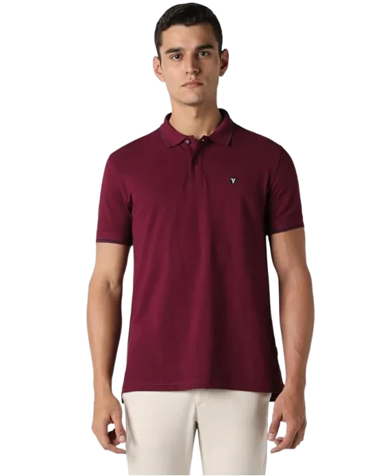 Van Heusen Men's Cotton Polo T-Shirt