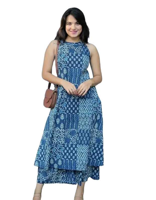 Klosia Women Kurta Palazzo Set
