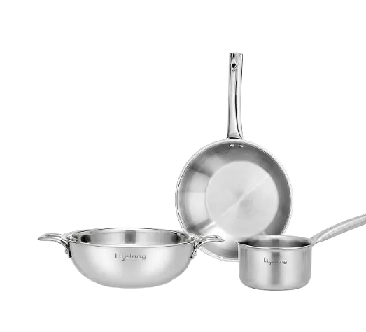 Lifelong Triply 3-piece Cookware Set
