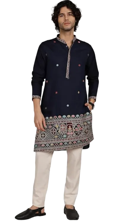 Tavasya Men Printed Kurta