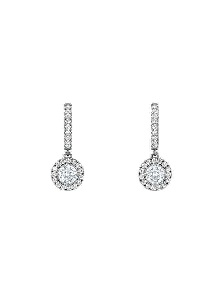 Silver Zircon Drizzel Drop Earrings