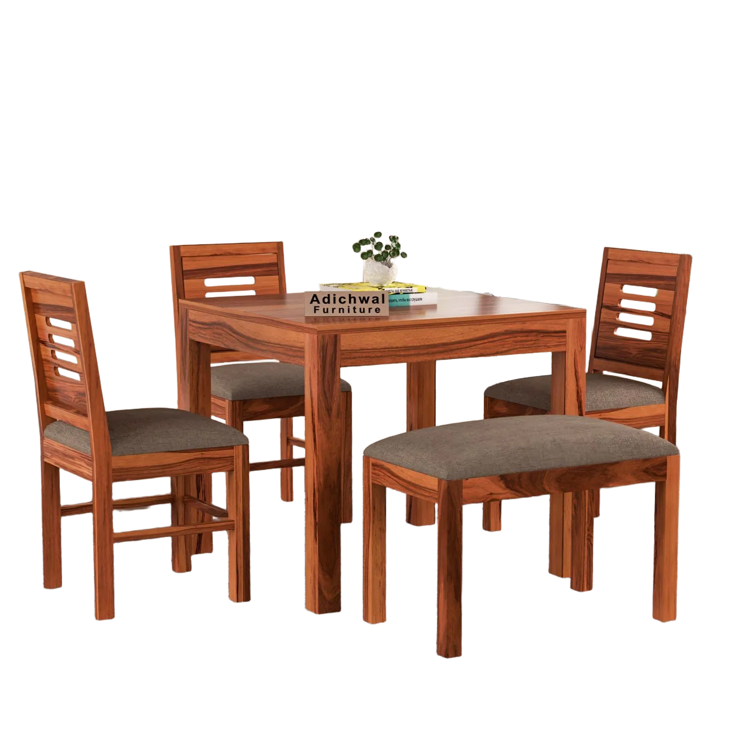 Sheesham Wood Dining Table Set