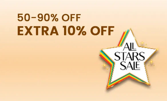 All Stars Sale – Flat 50%-90% + Extra 10% OFF On Rs.2,290