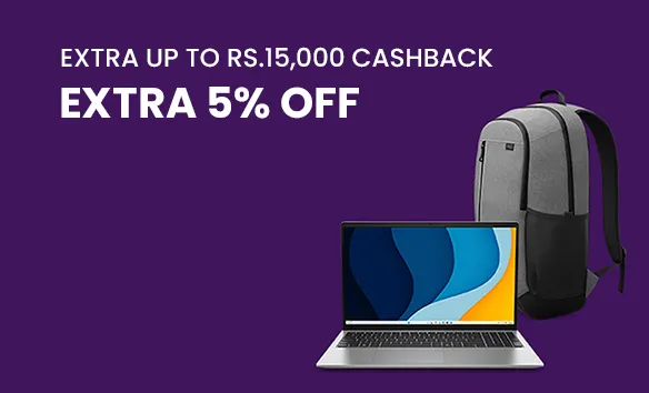 Independence Day Sale - Extra 5% (Up To Rs.7,500) Off + Extra Up To Rs.15,000 CC Cashback