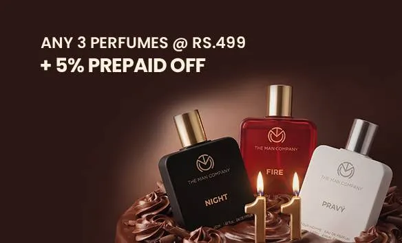 Special Offer - Any 3 Perfumes At Rs.499 + 5% Prepaid Off